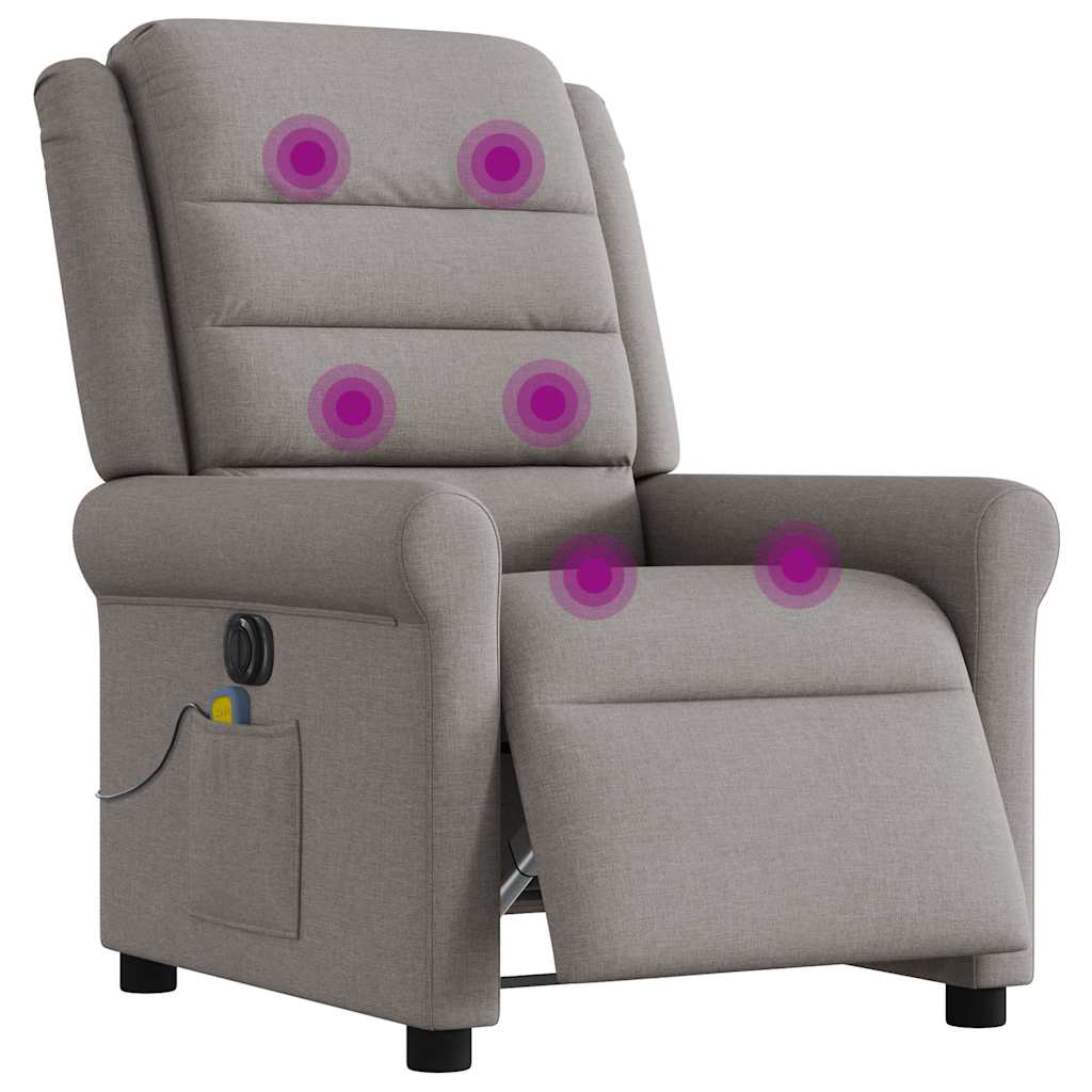 Massagestoel Stof Taupe