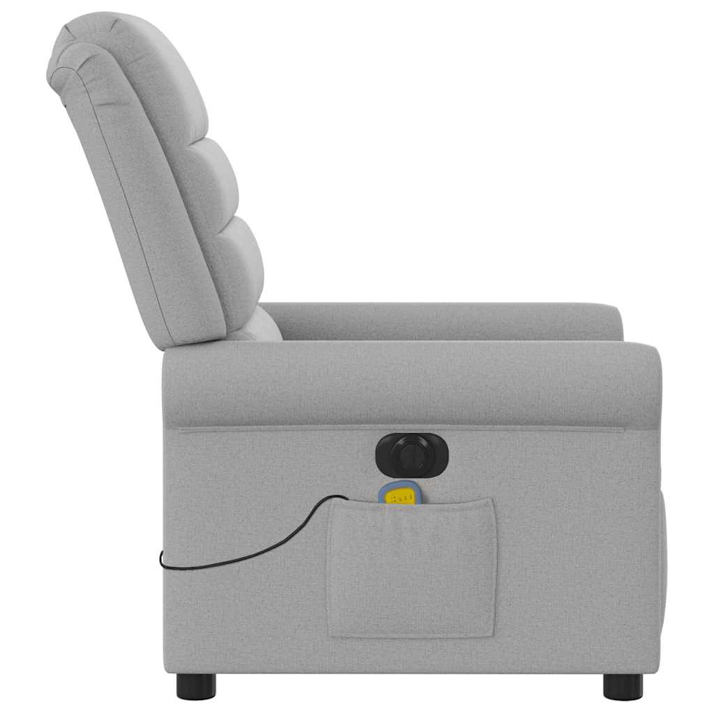 Massagestoel Stof Wolk Grijs Wolkengrijs