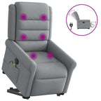 Sta-Op-Massagestoel Stof Lichtgrijs