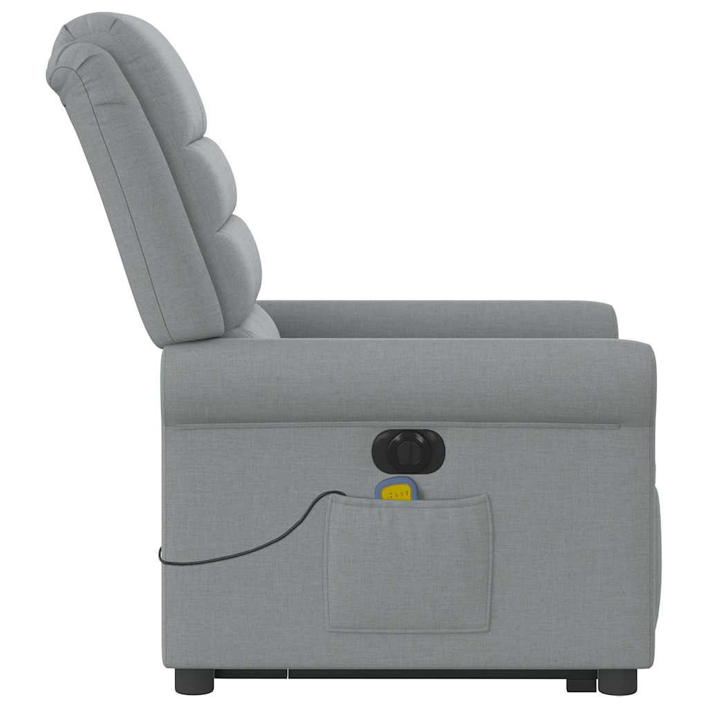 Sta-Op-Massagestoel Stof Lichtgrijs