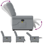 Sta-Op-Massagestoel Stof Lichtgrijs