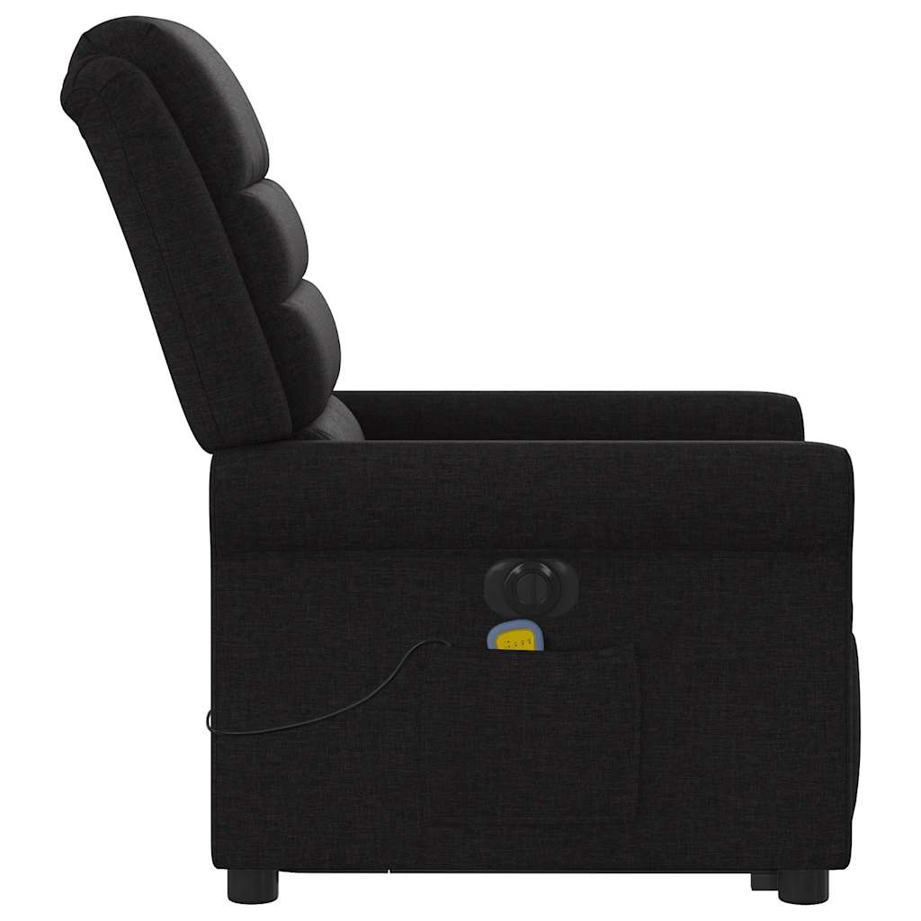 Sta-Op-Massagestoel Stof Zwart