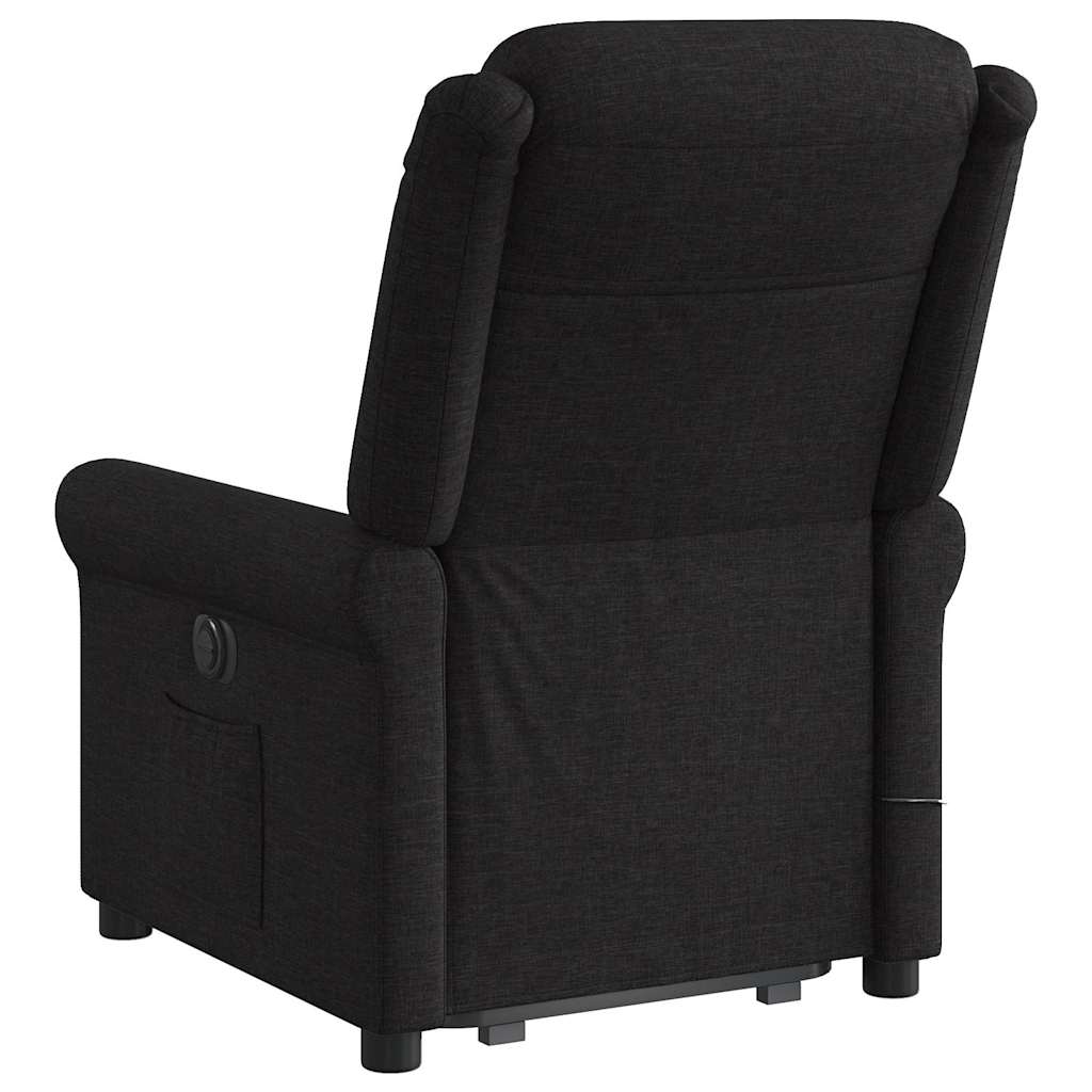 Sta-Op-Massagestoel Stof Zwart
