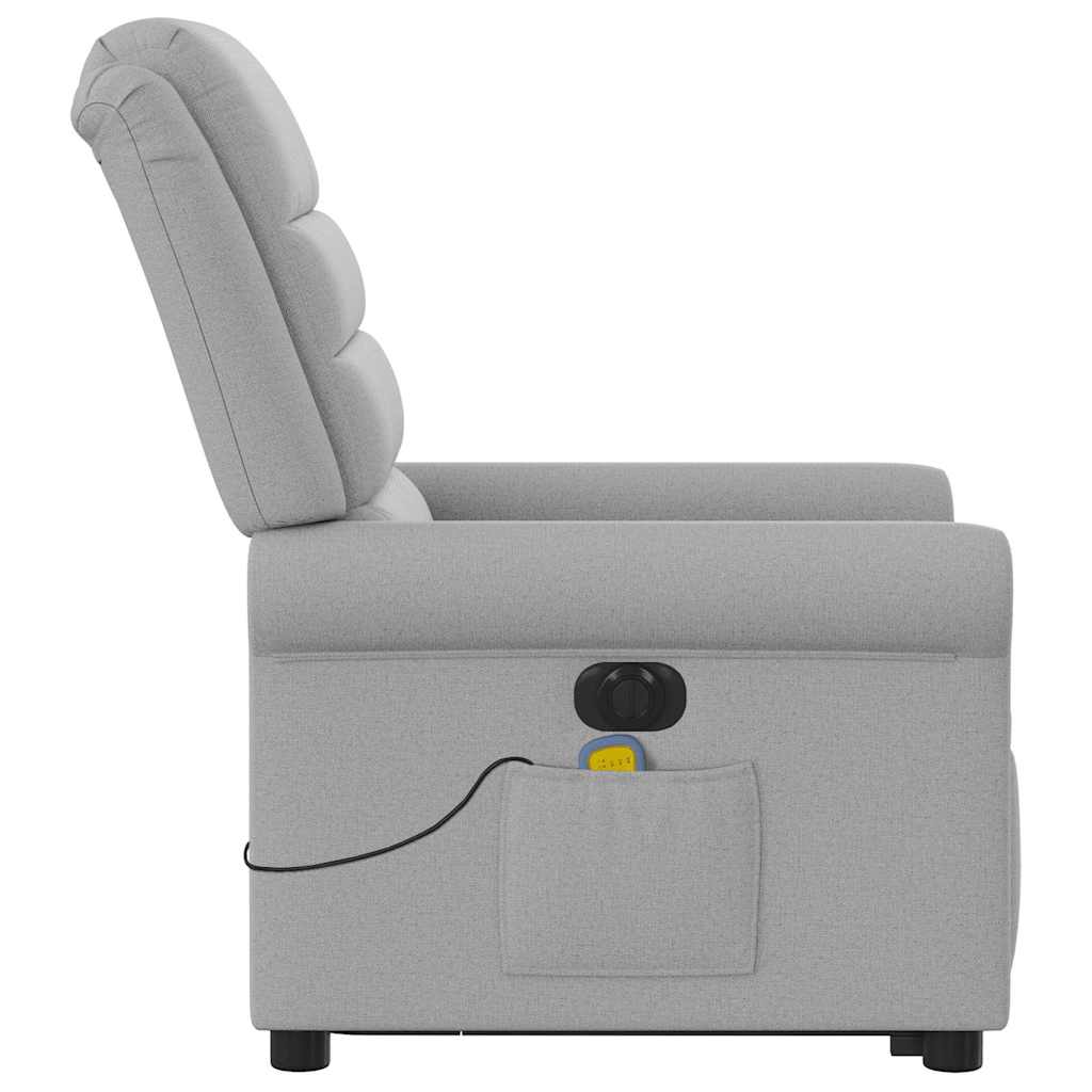 Sta-Op-Massagestoel Stof Wolk Grijs Wolkengrijs
