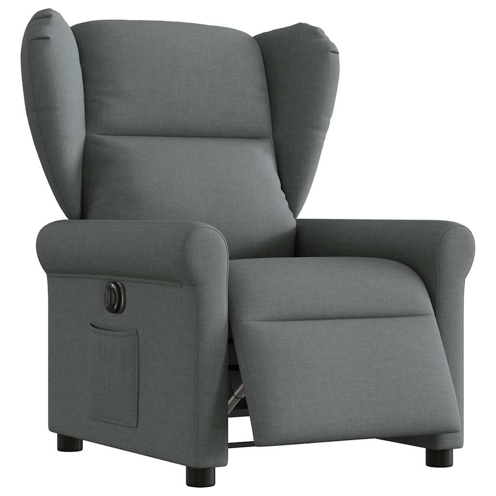 Massagestoel Stof Donkergrijs