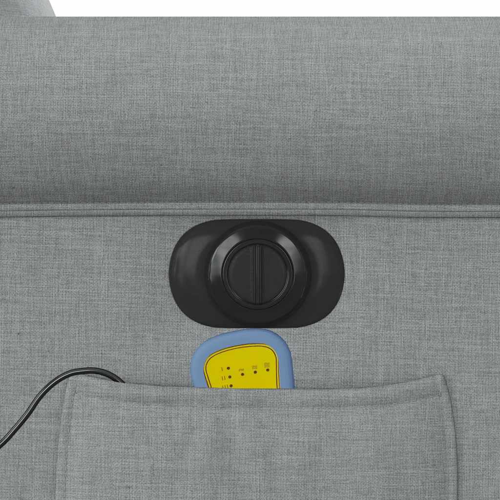 Massagestoel Stof Lichtgrijs
