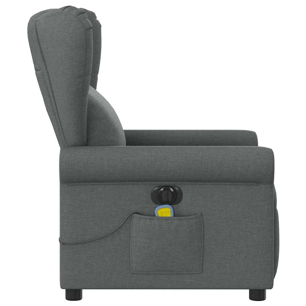 Massagestoel Stof Donkergrijs