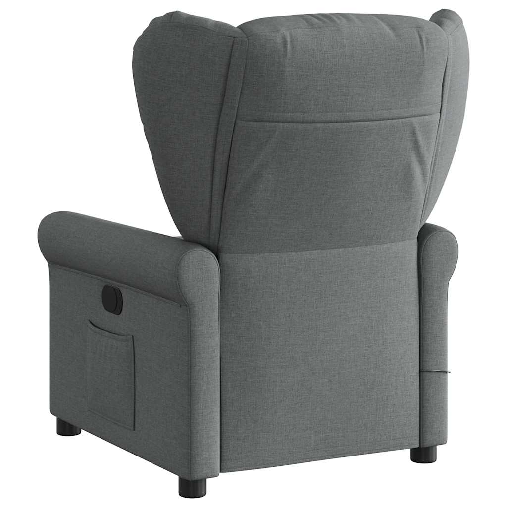 Massagestoel Stof Donkergrijs