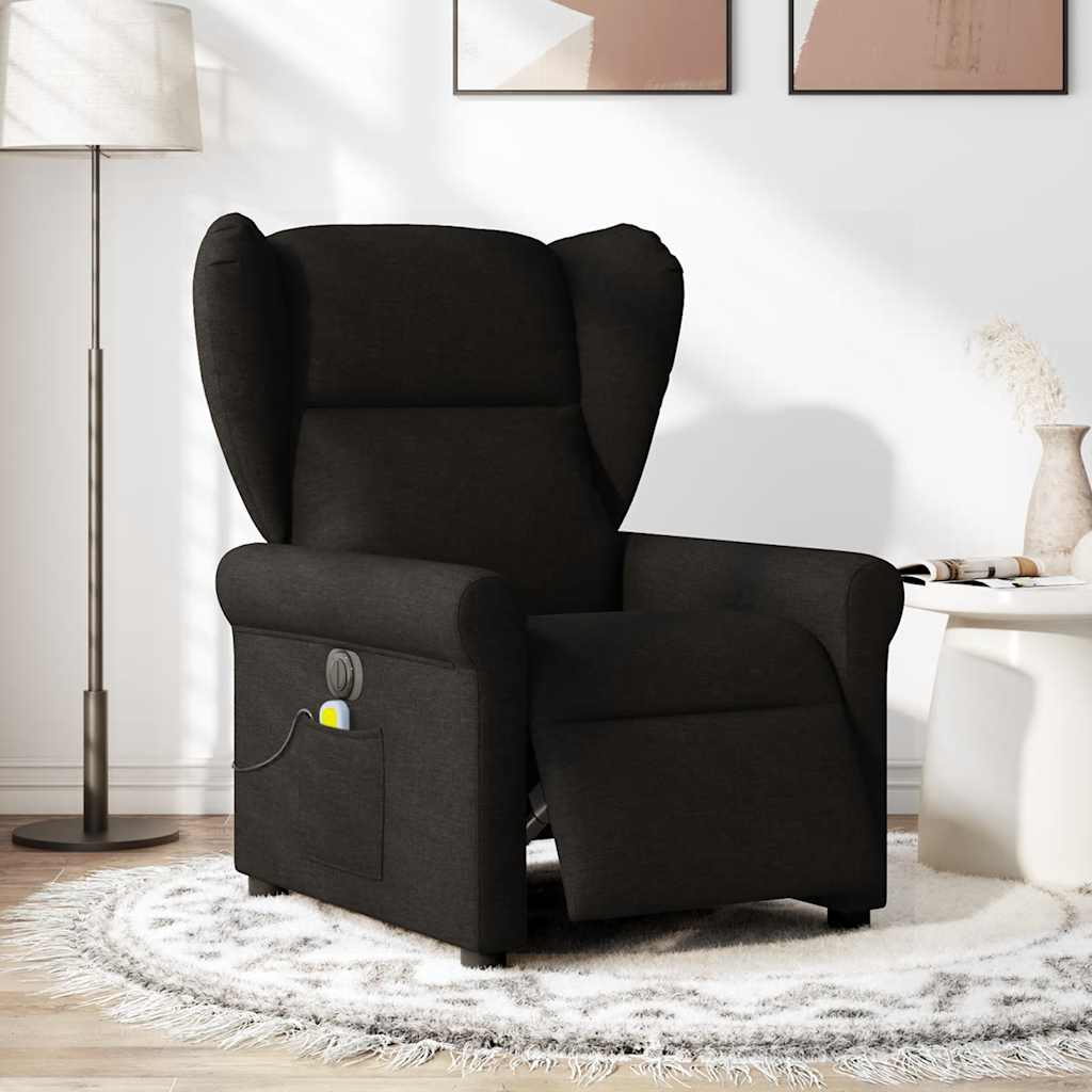 Massagestoel Stof Zwart