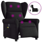 Massagestoel Stof Zwart