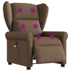 Massagestoel Stof Bruin