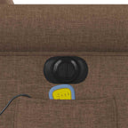 Massagestoel Stof Bruin