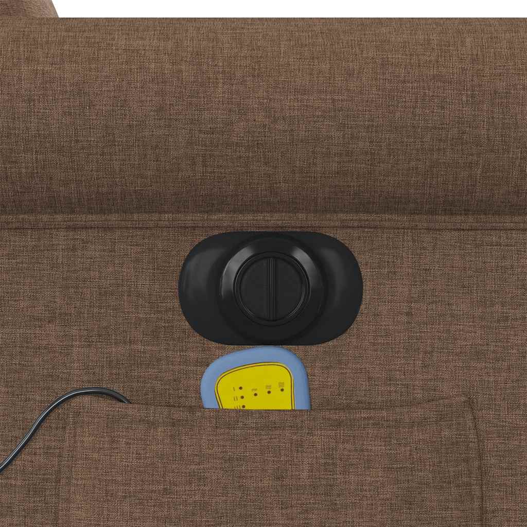 Massagestoel Stof Bruin