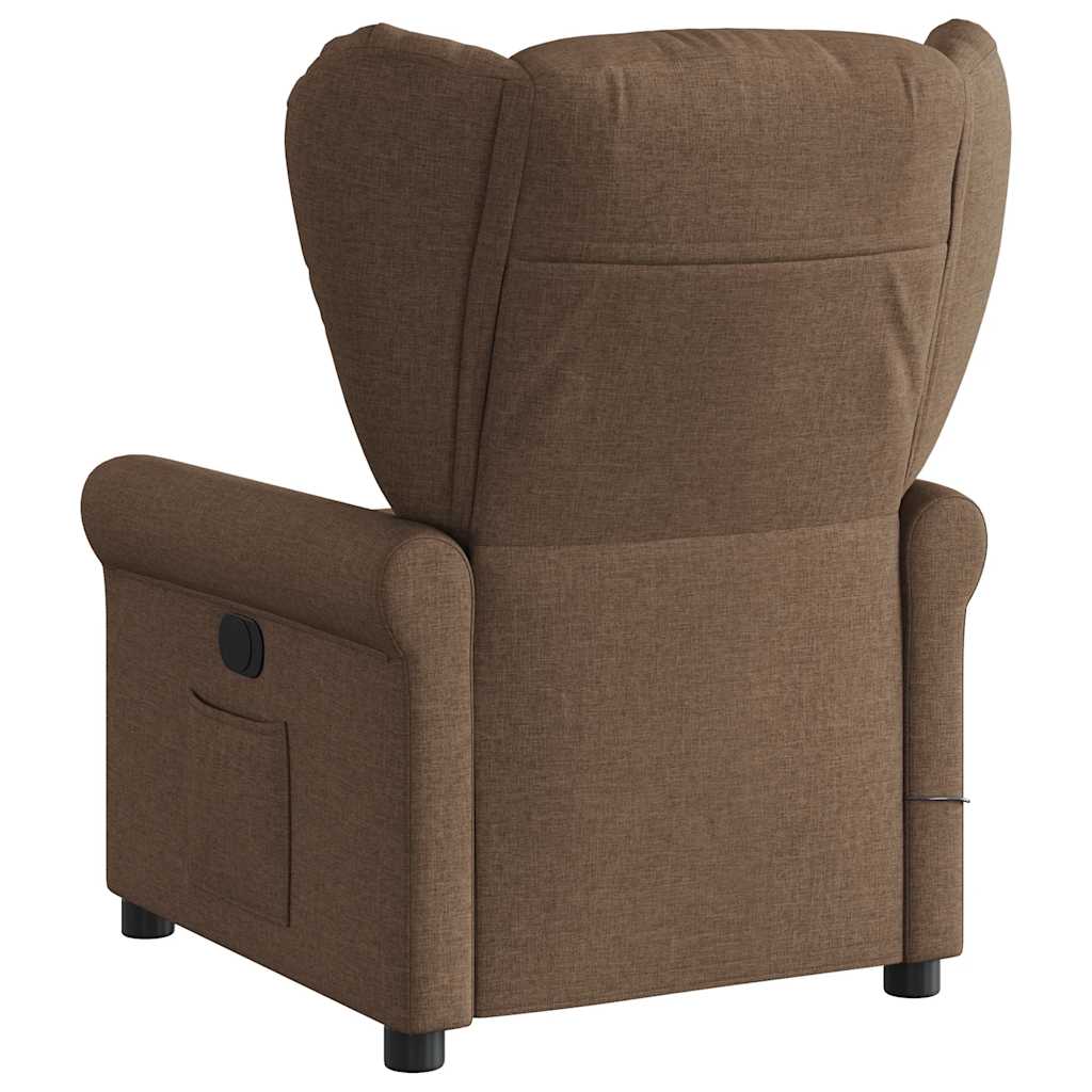 Massagestoel Stof Bruin