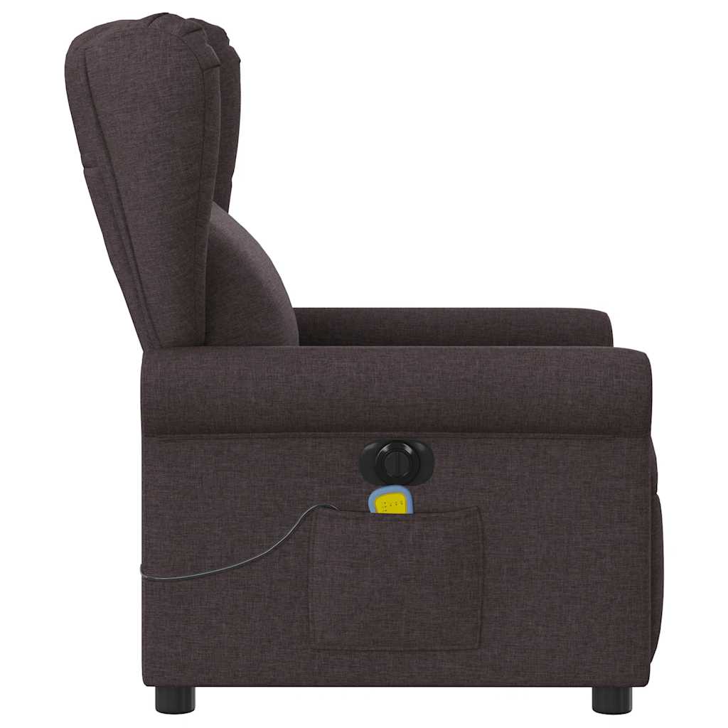 Massagestoel Stof Donkerbruin