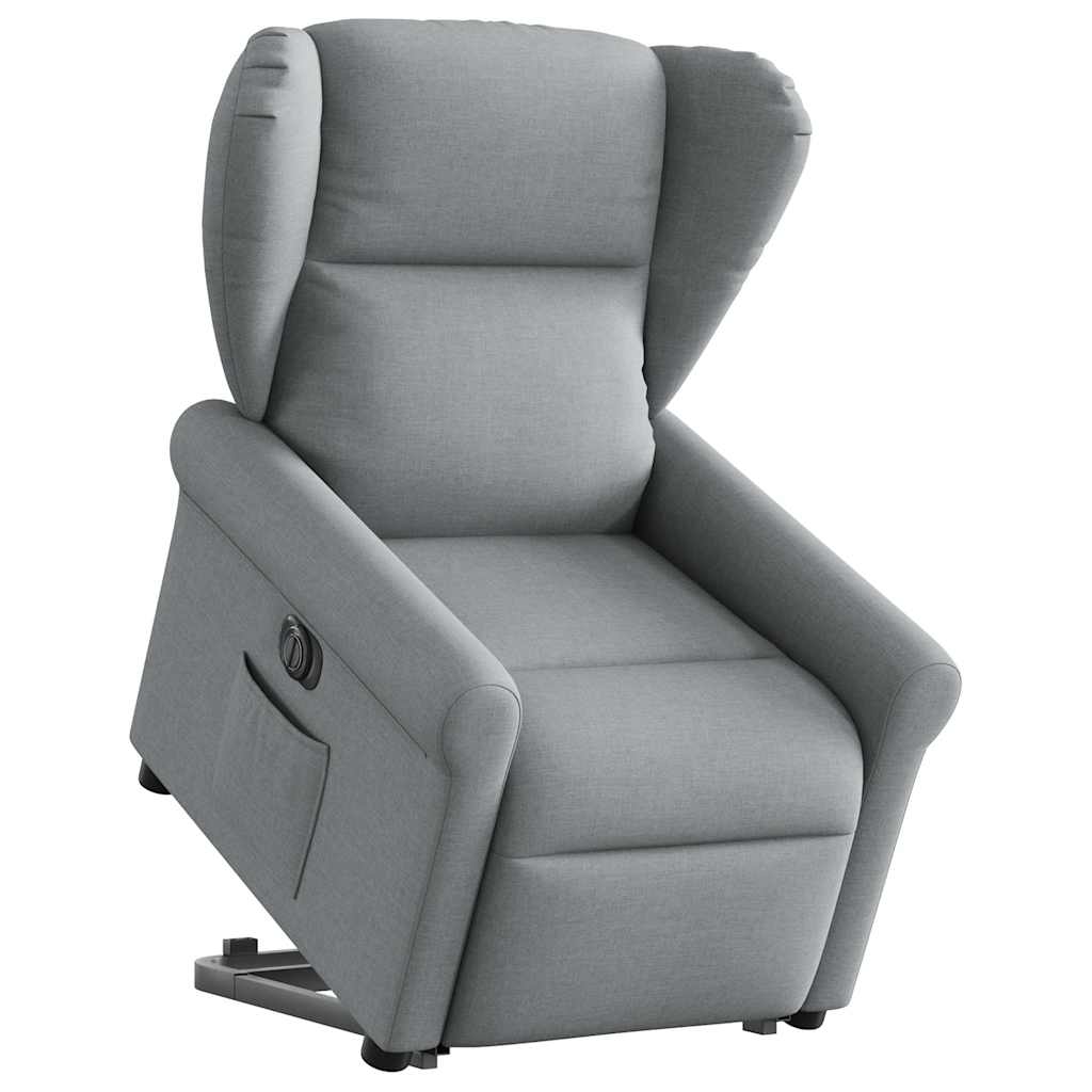 Sta-Op-Massagestoel Stof Lichtgrijs