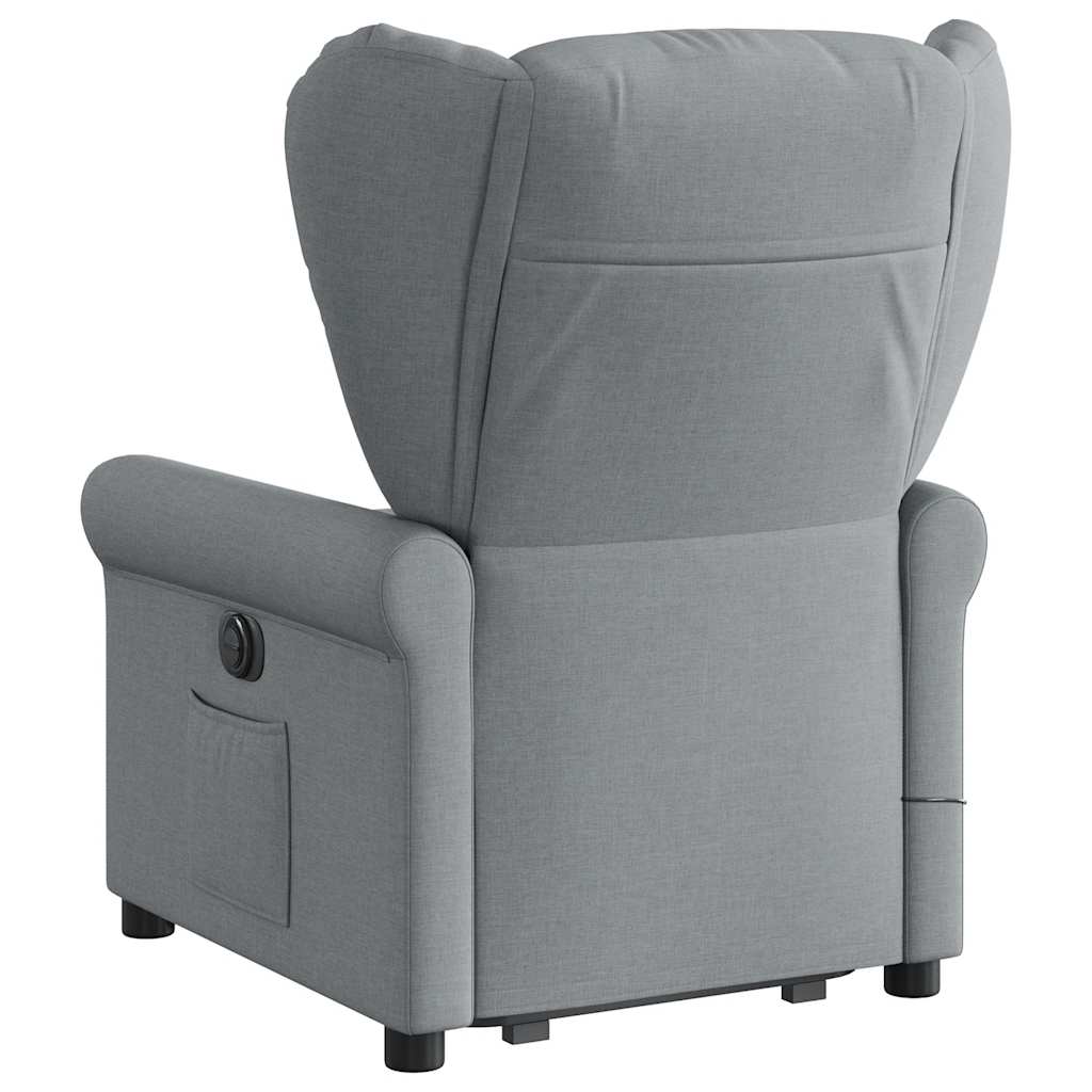Sta-Op-Massagestoel Stof Lichtgrijs