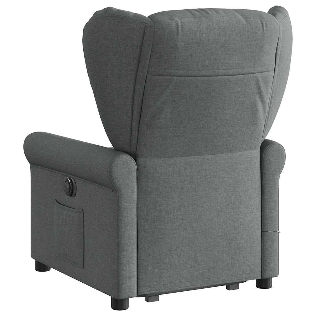 Sta-Op-Massagestoel Stof Donkergrijs