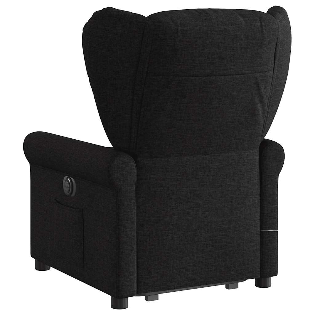 Sta-Op-Massagestoel Stof Zwart