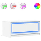 Salontafel Met Led-Verlichting Bewerkt Hout