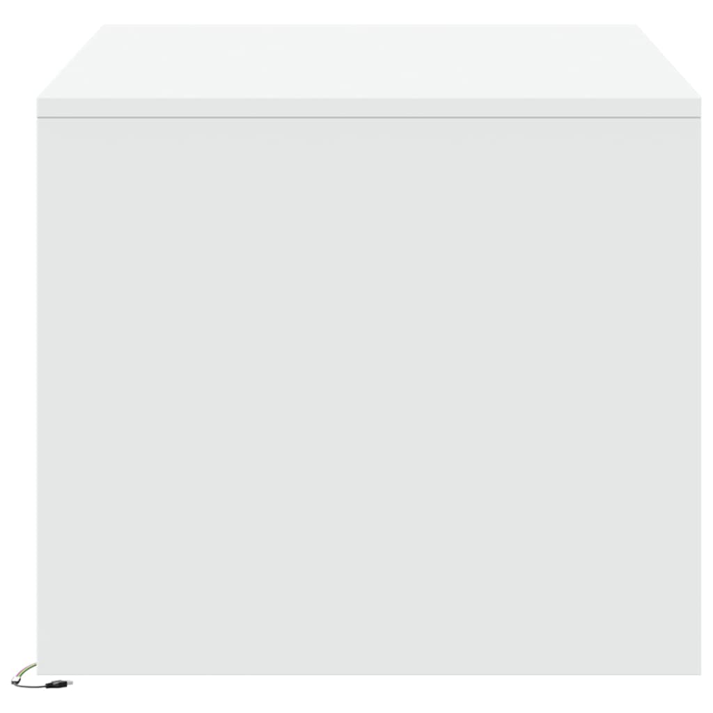 Salontafel Met Led-Verlichting Bewerkt Hout