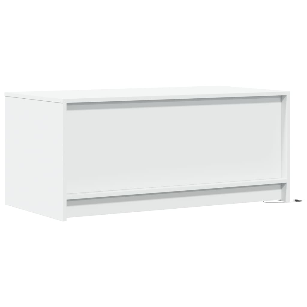 Salontafel Met Led-Verlichting Bewerkt Hout