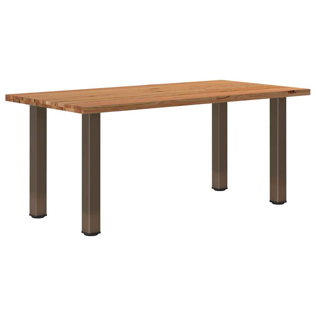 Eettafel Rechthoekig 180X120X74 Cm Massief Eikenhout Lichtbruin Naturel