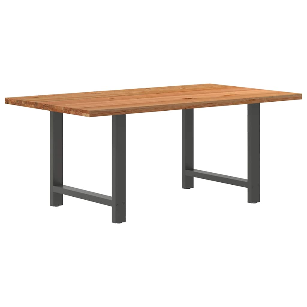Eettafel Rechthoekig Massief Eikenhout Lichtbruin