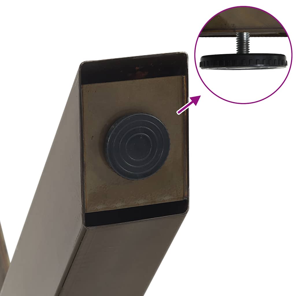 Eettafel Rechthoekig Massief Eikenhout Lichtbruin