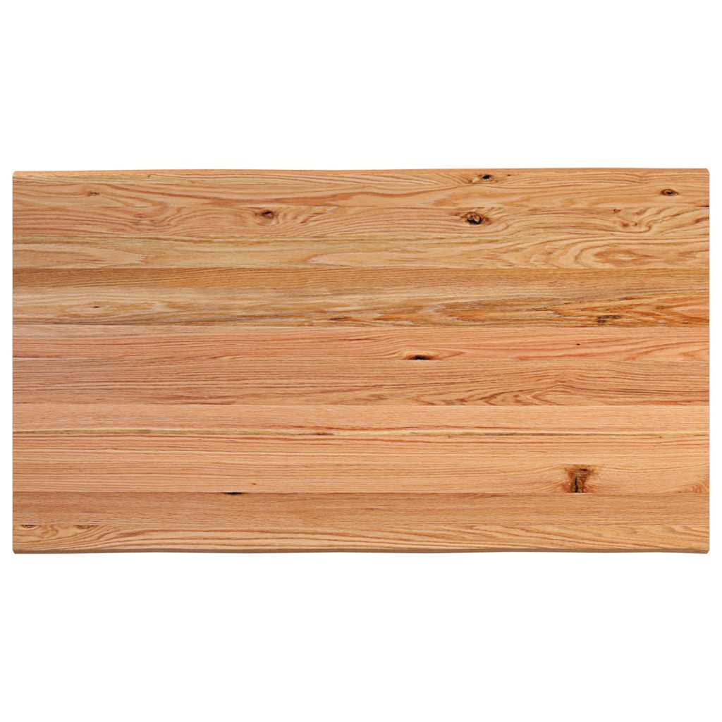 Eettafel Rechthoekig Massief Eikenhout Lichtbruin