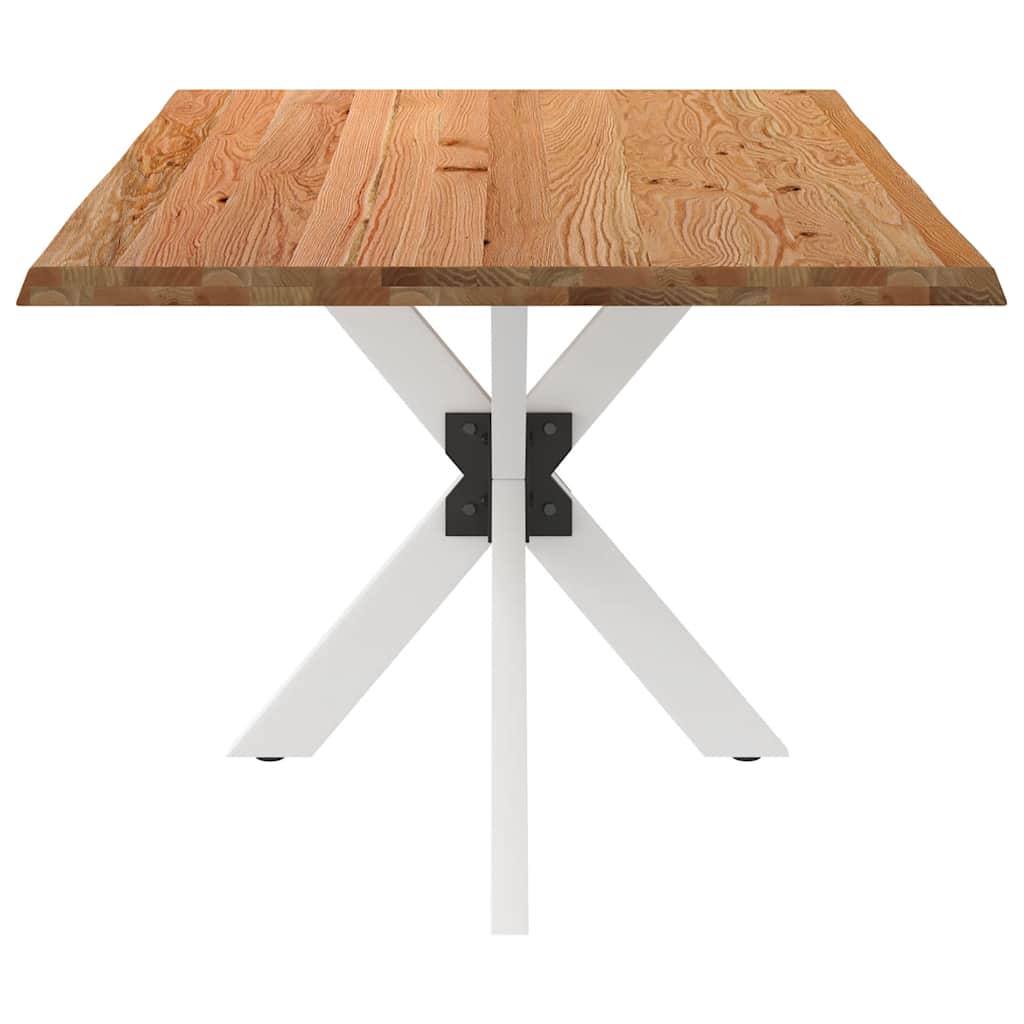 Eettafel Rechthoekig 180X100X74 Cm Massief Eikenhout Lichtbruin