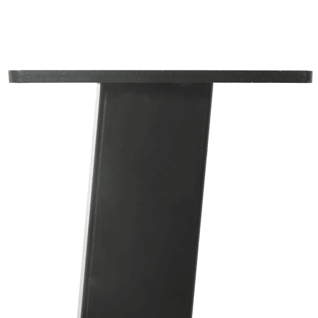 Eettafel Rechthoekig 180X120X74 Cm Massief Eikenhout Lichtbruin Antraciet