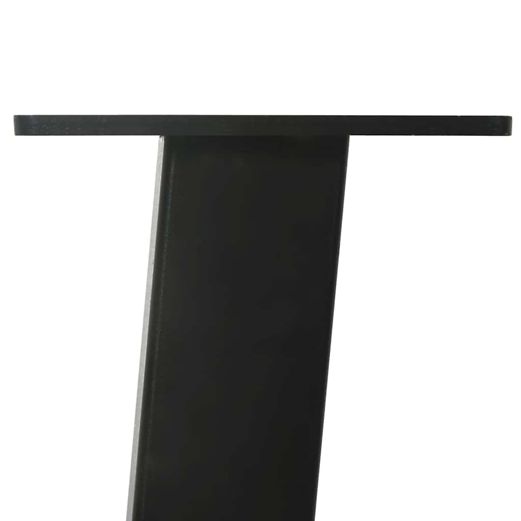 Eettafel Rechthoekig 180X120X74 Cm Massief Eikenhout Lichtbruin Zwart