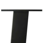Eettafel Rechthoekig 180X120X74 Cm Massief Eikenhout Lichtbruin Zwart