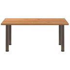 Eettafel Rechthoekig 180X120X74 Cm Massief Eikenhout Lichtbruin Naturel