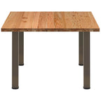 Eettafel Rechthoekig 180X120X74 Cm Massief Eikenhout Lichtbruin Naturel