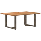 Eettafel Rechthoekig Massief Eikenhout Lichtbruin