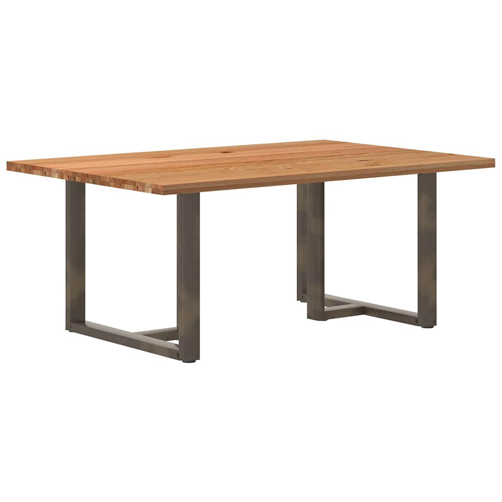 Eettafel Rechthoekig Massief Eikenhout Lichtbruin