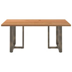 Eettafel Rechthoekig Massief Eikenhout Lichtbruin