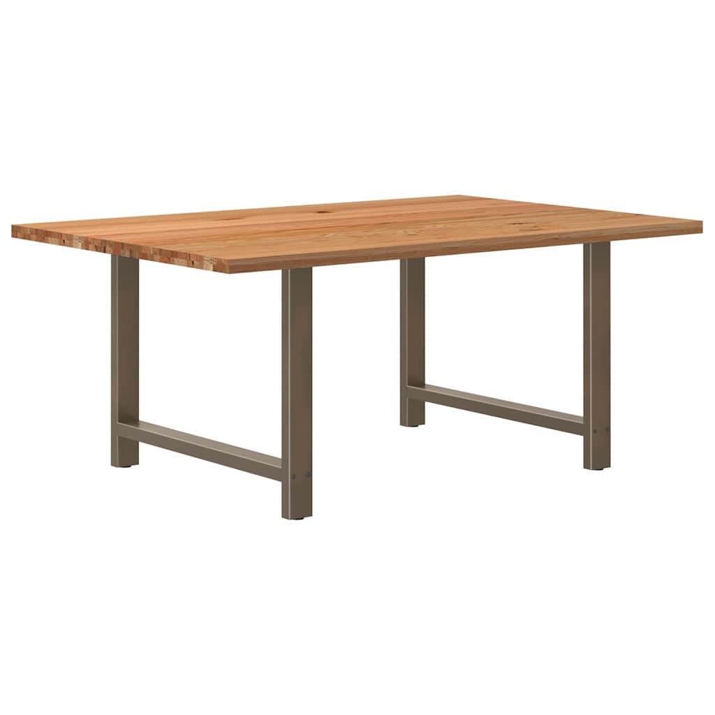 Eettafel Rechthoekig Massief Eikenhout Lichtbruin