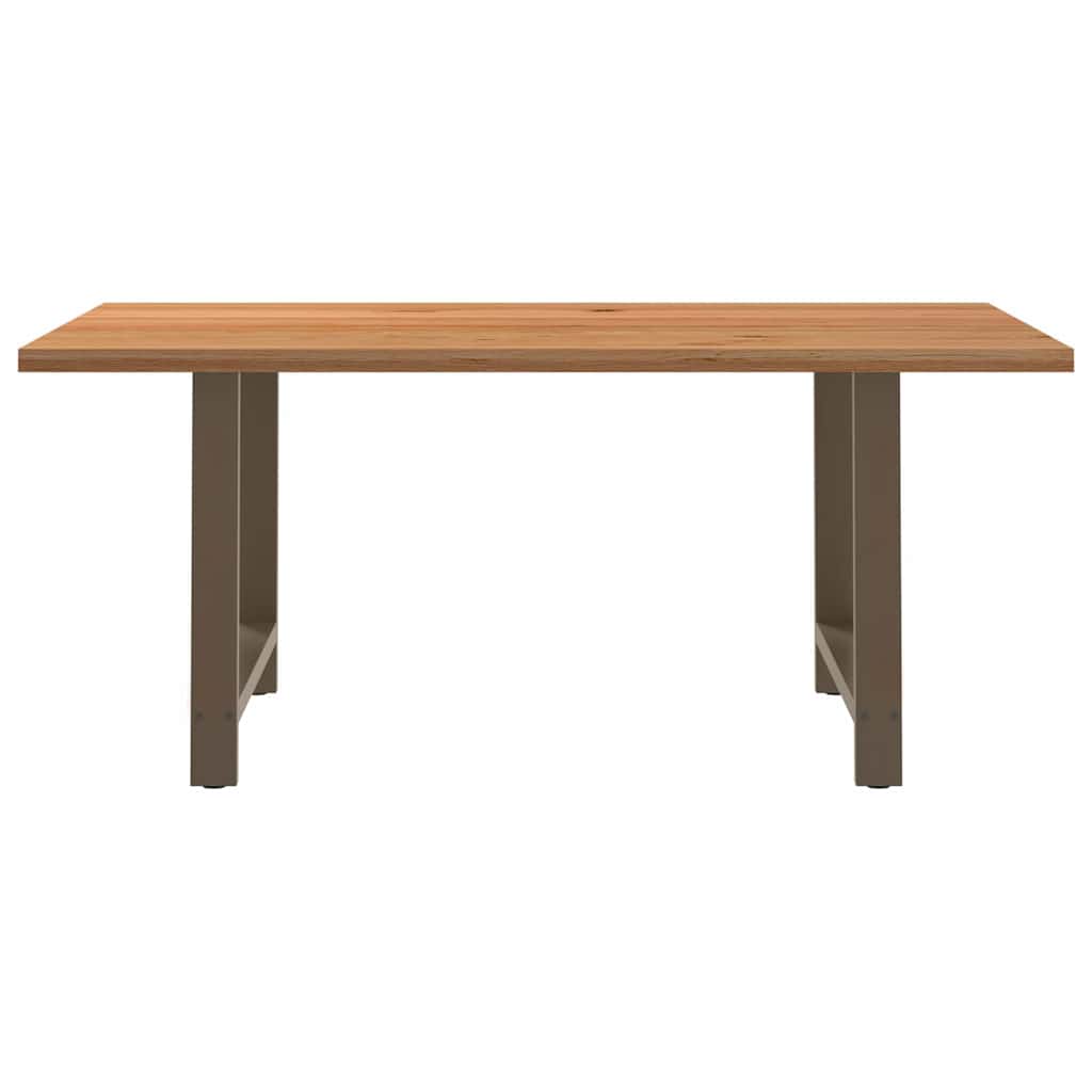 Eettafel Rechthoekig Massief Eikenhout Lichtbruin
