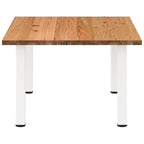 Eettafel Rechthoekig 180X120X74 Cm Massief Eikenhout Lichtbruin Wit