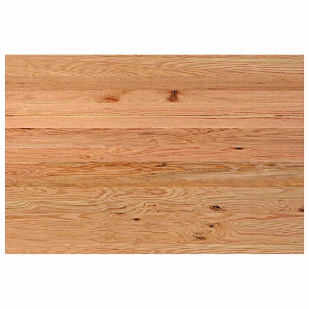 Eettafel Rechthoekig 180X120X74 Cm Massief Eikenhout Lichtbruin Wit