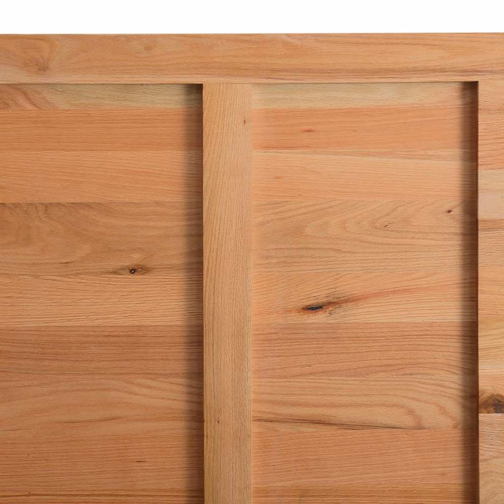 Eettafel Rechthoekig 180X120X74 Cm Massief Eikenhout Lichtbruin Wit