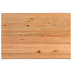Eettafel Met Levende Rand 180X120X74 Cm Massief Eikenhout Rechthoekig Naturel