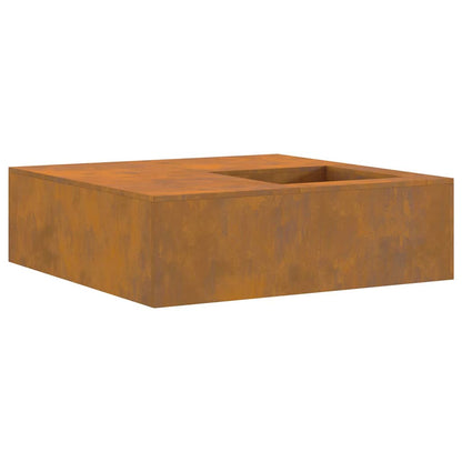 Vuurkorf Bruin 100 X 100 X 30 Cm Cortenstaal