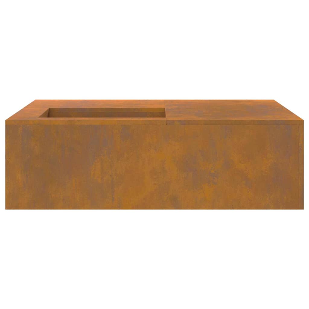 Vuurkorf Bruin 100 X 100 X 30 Cm Cortenstaal