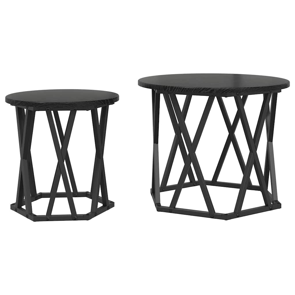 Bijzettafel 2 Pcs 50 X 50 X 40 Cm