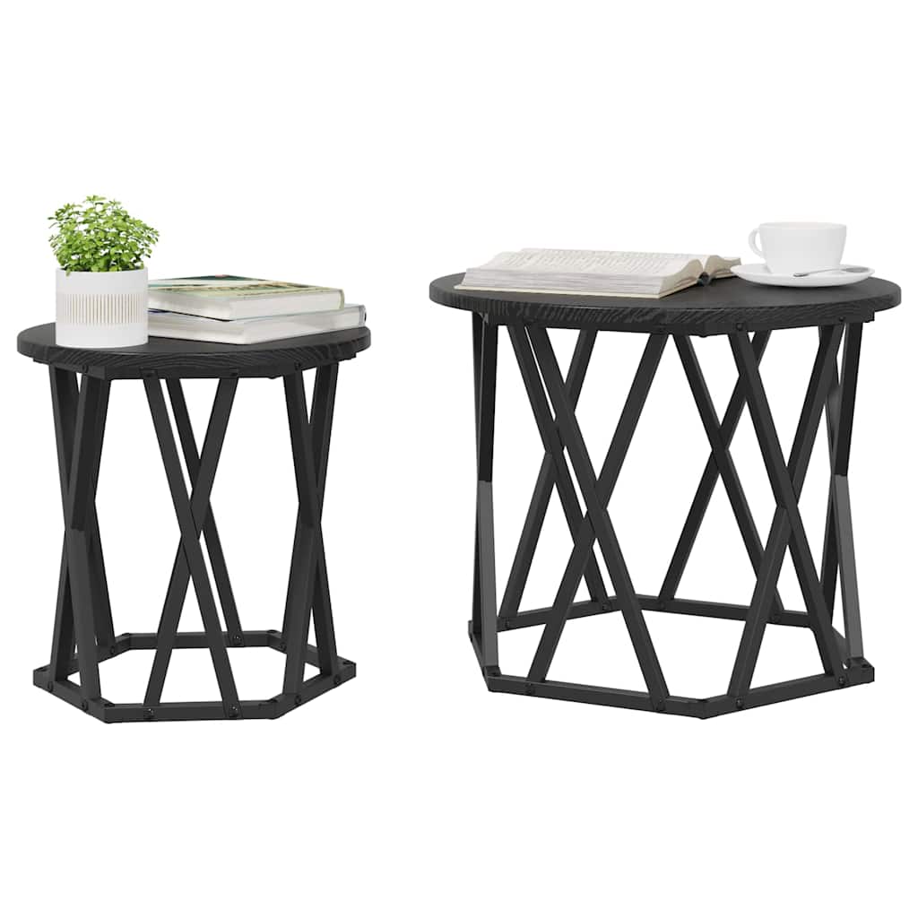 Bijzettafel 2 Pcs 50 X 50 X 40 Cm