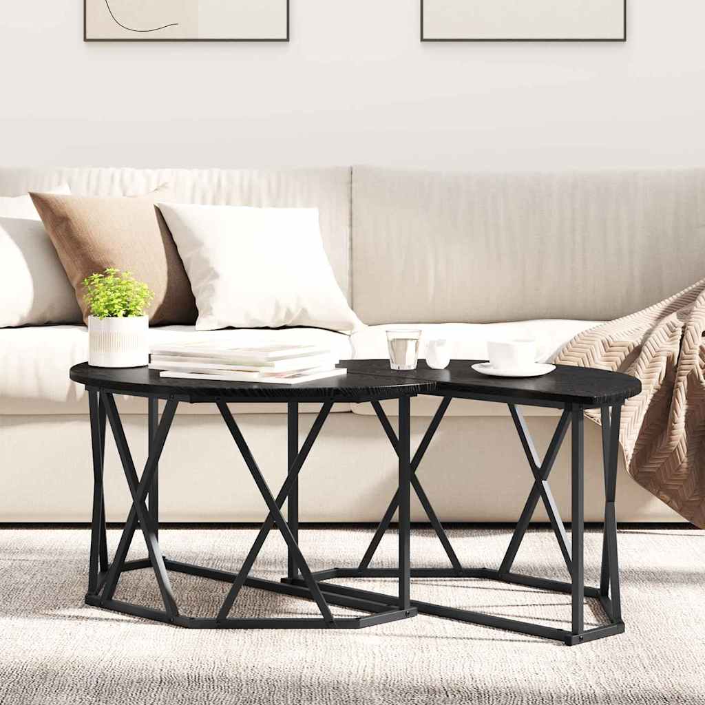Salontafel 80 X 80 X 42 Cm Engineered Hout En Staal